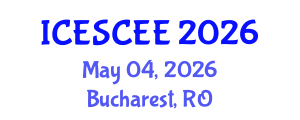 International Conference on Energy Storage, Conversion and Electrical Engineering (ICESCEE) May 04, 2026 - Bucharest, Romania International Conference on Energy Storage, Conversion and Electrical Engineering (ICESCEE) May 04, 2026 - Bucharest, Romania