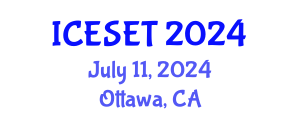 International Conference on Energy Systems Engineering and Technology (ICESET) July 11, 2024 - Ottawa, Canada