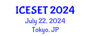 International Conference on Energy Systems Engineering and Technology (ICESET) July 22, 2024 - Tokyo, Japan