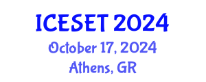 International Conference on Energy Systems Engineering and Technology (ICESET) October 17, 2024 - Athens, Greece