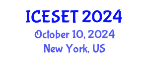 International Conference on Energy Systems Engineering and Technology (ICESET) October 10, 2024 - New York, United States