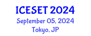 International Conference on Energy Systems Engineering and Technology (ICESET) September 05, 2024 - Tokyo, Japan