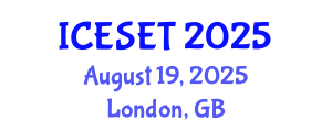 International Conference on Energy Systems Engineering and Technology (ICESET) August 19, 2025 - London, United Kingdom