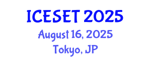 International Conference on Energy Systems Engineering and Technology (ICESET) August 16, 2025 - Tokyo, Japan