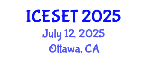 International Conference on Energy Systems Engineering and Technology (ICESET) July 12, 2025 - Ottawa, Canada