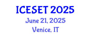 International Conference on Energy Systems Engineering and Technology (ICESET) June 21, 2025 - Venice, Italy