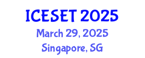 International Conference on Energy Systems Engineering and Technology (ICESET) March 29, 2025 - Singapore, Singapore