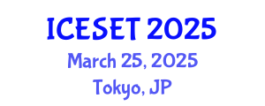 International Conference on Energy Systems Engineering and Technology (ICESET) March 25, 2025 - Tokyo, Japan