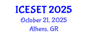 International Conference on Energy Systems Engineering and Technology (ICESET) October 21, 2025 - Athens, Greece