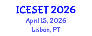 International Conference on Energy Systems Engineering and Technology (ICESET) April 15, 2026 - Lisbon, Portugal