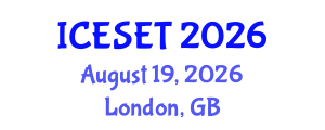 International Conference on Energy Systems Engineering and Technology (ICESET) August 19, 2026 - London, United Kingdom