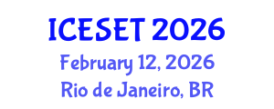 International Conference on Energy Systems Engineering and Technology (ICESET) February 12, 2026 - Rio de Janeiro, Brazil International Conference on Energy Systems Engineering and Technology (ICESET) February 12, 2026 - Rio de Janeiro, Brazil