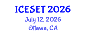 International Conference on Energy Systems Engineering and Technology (ICESET) July 12, 2026 - Ottawa, Canada