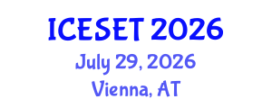 International Conference on Energy Systems Engineering and Technology (ICESET) July 29, 2026 - Vienna, Austria