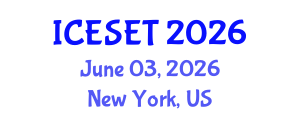 International Conference on Energy Systems Engineering and Technology (ICESET) June 03, 2026 - New York, United States