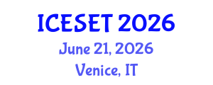 International Conference on Energy Systems Engineering and Technology (ICESET) June 21, 2026 - Venice, Italy