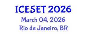 International Conference on Energy Systems Engineering and Technology (ICESET) March 04, 2026 - Rio de Janeiro, Brazil