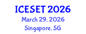 International Conference on Energy Systems Engineering and Technology (ICESET) March 29, 2026 - Singapore, Singapore