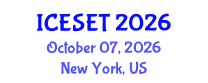 International Conference on Energy Systems Engineering and Technology (ICESET) October 07, 2026 - New York, United States