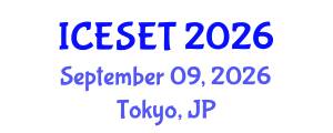 International Conference on Energy Systems Engineering and Technology (ICESET) September 09, 2026 - Tokyo, Japan