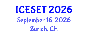 International Conference on Energy Systems Engineering and Technology (ICESET) September 16, 2026 - Zurich, Switzerland