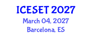 International Conference on Energy Systems Engineering and Technology (ICESET) March 04, 2027 - Barcelona, Spain