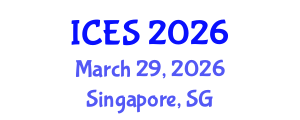 International Conference on Energy Systems (ICES) March 29, 2026 - Singapore, Singapore