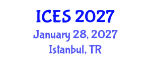 International Conference on Energy Systems (ICES) January 28, 2027 - Istanbul, Turkey International Conference on Energy Systems (ICES) January 28, 2027 - Istanbul, Turkey