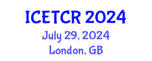International Conference on Energy Technologies and Coal Reserves (ICETCR) July 29, 2024 - London, United Kingdom