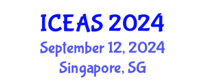 International Conference on Engineering and Applied Sciences (ICEAS) September 12, 2024 - Singapore, Singapore