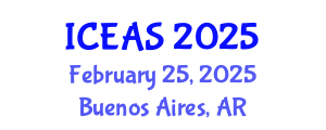 International Conference on Engineering and Applied Sciences (ICEAS) February 25, 2025 - Buenos Aires, Argentina