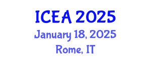 International Conference on Engineering and Architecture (ICEA) January 18, 2025 - Rome, Italy