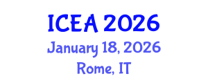 International Conference on Engineering and Architecture (ICEA) January 18, 2026 - Rome, Italy