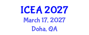 International Conference on Engineering and Architecture (ICEA) March 17, 2027 - Doha, Qatar International Conference on Engineering and Architecture (ICEA) March 17, 2027 - Doha, Qatar