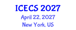 International Conference on Engineering and Computer Science (ICECS) April 22, 2027 - New York, United States International Conference on Engineering and Computer Science (ICECS) April 22, 2027 - New York, United States