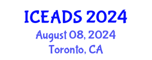 International Conference on Engineering and Design Sciences (ICEADS) August 08, 2024 - Toronto, Canada