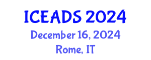 International Conference on Engineering and Design Sciences (ICEADS) December 16, 2024 - Rome, Italy