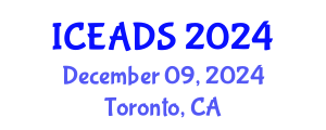 International Conference on Engineering and Design Sciences (ICEADS) December 09, 2024 - Toronto, Canada