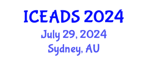 International Conference on Engineering and Design Sciences (ICEADS) July 29, 2024 - Sydney, Australia