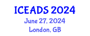 International Conference on Engineering and Design Sciences (ICEADS) June 27, 2024 - London, United Kingdom