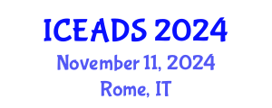 International Conference on Engineering and Design Sciences (ICEADS) November 11, 2024 - Rome, Italy
