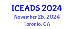 International Conference on Engineering and Design Sciences (ICEADS) November 25, 2024 - Toronto, Canada