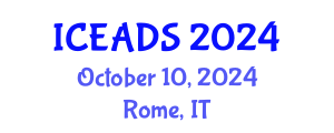 International Conference on Engineering and Design Sciences (ICEADS) October 10, 2024 - Rome, Italy