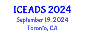 International Conference on Engineering and Design Sciences (ICEADS) September 19, 2024 - Toronto, Canada