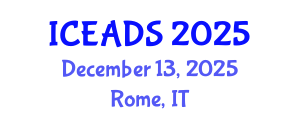 International Conference on Engineering and Design Sciences (ICEADS) December 13, 2025 - Rome, Italy