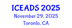 International Conference on Engineering and Design Sciences (ICEADS) November 29, 2025 - Toronto, Canada