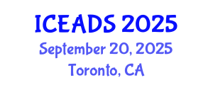 International Conference on Engineering and Design Sciences (ICEADS) September 20, 2025 - Toronto, Canada