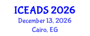 International Conference on Engineering and Design Sciences (ICEADS) December 13, 2026 - Cairo, Egypt International Conference on Engineering and Design Sciences (ICEADS) December 13, 2026 - Cairo, Egypt
