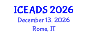 International Conference on Engineering and Design Sciences (ICEADS) December 13, 2026 - Rome, Italy International Conference on Engineering and Design Sciences (ICEADS) December 13, 2026 - Rome, Italy
