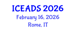 International Conference on Engineering and Design Sciences (ICEADS) February 16, 2026 - Rome, Italy International Conference on Engineering and Design Sciences (ICEADS) February 16, 2026 - Rome, Italy